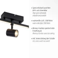 BARIK lampa sufitowa czarna 6525-18