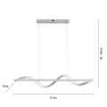 Q-SWING lampa wisząca srebrna 2385-55