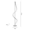 Q-SWING lampa podłogowa srebrna 438-55
