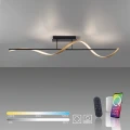 Q-SWING lampa sufitowa antracyt/mosiądz 6385-13