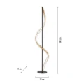 Q-SWING lampa podłogowa antracyt/złota 438-13