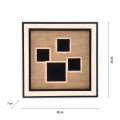 ELIZA lampa sufitowa drewno/czarna 6283-79