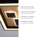 ELIZA lampa sufitowa drewno/czarna 6283-79