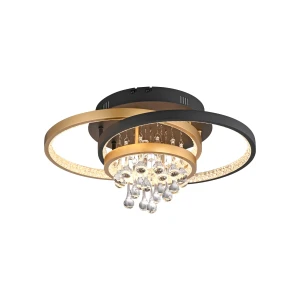 ROTAZO lampa sufitowa czarna/mosiądz 6267-68