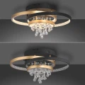 ROTAZO lampa sufitowa czarna/mosiądz 6267-68