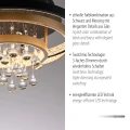ROTAZO lampa sufitowa czarna/mosiądz 6267-68