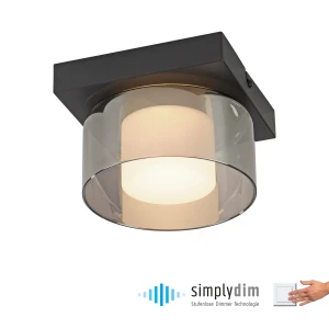RIKA lampa sufitowa czarna 6162-18