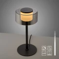 RIKA lampa stołowa czarna/smoky 4110-18