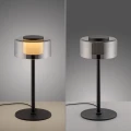 RIKA lampa stołowa czarna/smoky 4110-18