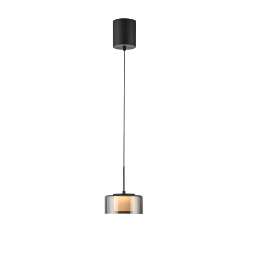 RIKA lampa wisząca czarna/smoky 2112-18