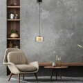 RIKA lampa wisząca czarna/smoky 2112-18