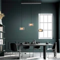 RIKA 3 lampa wisząca czarna/smoky 2113-18