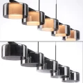 RIKA lampa wisząca czarna/smoky 2116-18 