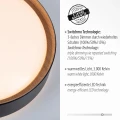 EMILIA lampa sufitowa fi 40cm czarna 14347-18