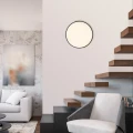 Q-BILA lampa sufitowa fi 51cm czarna/drewno 6071-18