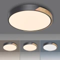 Q-BILA lampa sufitowa fi 51cm czarna/drewno 6071-18