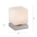 DADOA lampa stołowa srebrna 4036-55 