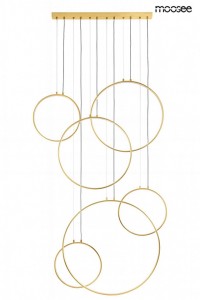 CIRCULO SIX złota lampa wisząca 