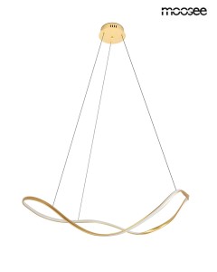 WAVES 100 złota lampa wisząca 