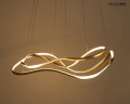 WAVES 2 złota lampa wisząca 