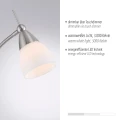 PINO lampa podłogowa srebrna 400-55 