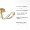 MELINDA lampa sufitowa złota 8331-12