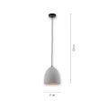 ETON lampa wisząca szaro-czarna 2231-22