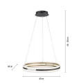 Q-BELUGA lampa wisząca fi 60cm matowy mosiądz   2051-60