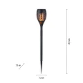 FACKEL-SOL kolec ogrodowy solarny czarna SETx3 19106-18-3