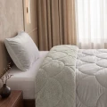 140x200 Lazy TEDDY velvet beż kołdra z poszewką na poduszkę