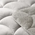 140x200 Lazy TEDDY velvet beż kołdra z poszewką na poduszkę