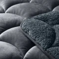 200x200 Lazy TEDDY velvet  antracyt Kpl kołdra z poszewkami na poduszkę