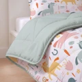 140x200 Lazy Kids PAARDJES biały Kpl kołdra z poszewką na poduszkę