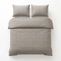 240x200/220 CURVE 3D brąz/szary mikrofibra kpl pościeli
