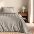 140x200/220 CURVE 3D brąz/szary mikrofibra kpl pościeli