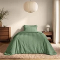 140x200/220 CURVE 3D zieleń mikrofibra kpl pościeli