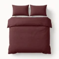 200x200/220 MODERN GEO 3D bordo mikrofibra kpl pościeli