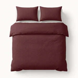 200x200/220 MODERN GEO 3D bordo mikrofibra kpl pościeli