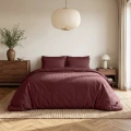 200x200/220 MODERN GEO 3D bordo mikrofibra kpl pościeli
