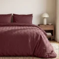 200x200/220 MODERN GEO 3D bordo mikrofibra kpl pościeli