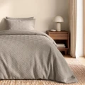140x200/220 MODERN GEO 3D brąz/szary mikrofibra kpl pościeli