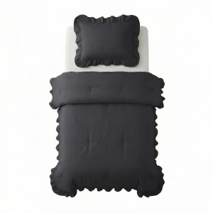 140x200 Lazy RUFFLES antracyt kołdra
