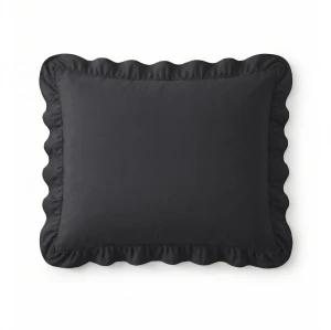 60x70 Lazy RUFFLES 2 poszewki na poduszkę antracyt