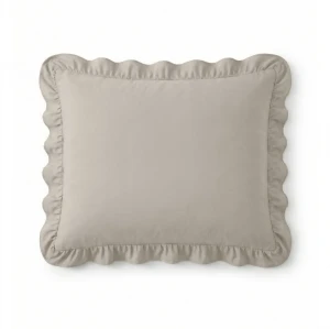 60x70 Lazy RUFFLES 2 poszewki na poduszkę brąz/szary