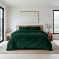200x220 Lazy Velvet PINTUCK zieleń kołdra