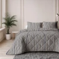200x220 Lazy bawełna STRIPY beż/niebieski kołdra