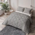 200x220 Lazy bawełna STRIPY beż/niebieski kołdra