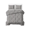 240x220 Lazy bawełna STRIPY beż/niebieski kołdra