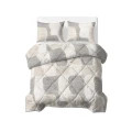 240x220 Lazy bawełna CHECKERED beż/szary kołdra