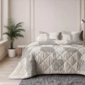 240x220 Lazy bawełna CHECKERED beż/szary kołdra